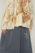 Mayte × Cycle ECHO STAR WASHED HALF PANTS -GRAYISH BLUE-